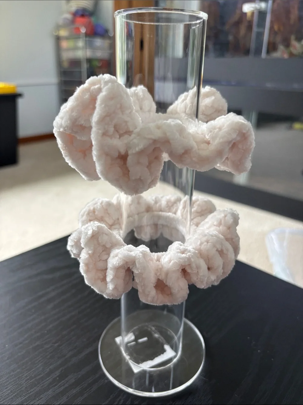 Handmade Crochet Velvet Scrunchie